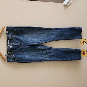 Tommy Hilfiger Jeans Womens 16 Blue Denim Straight Classic Fit Stretch Mid Rise